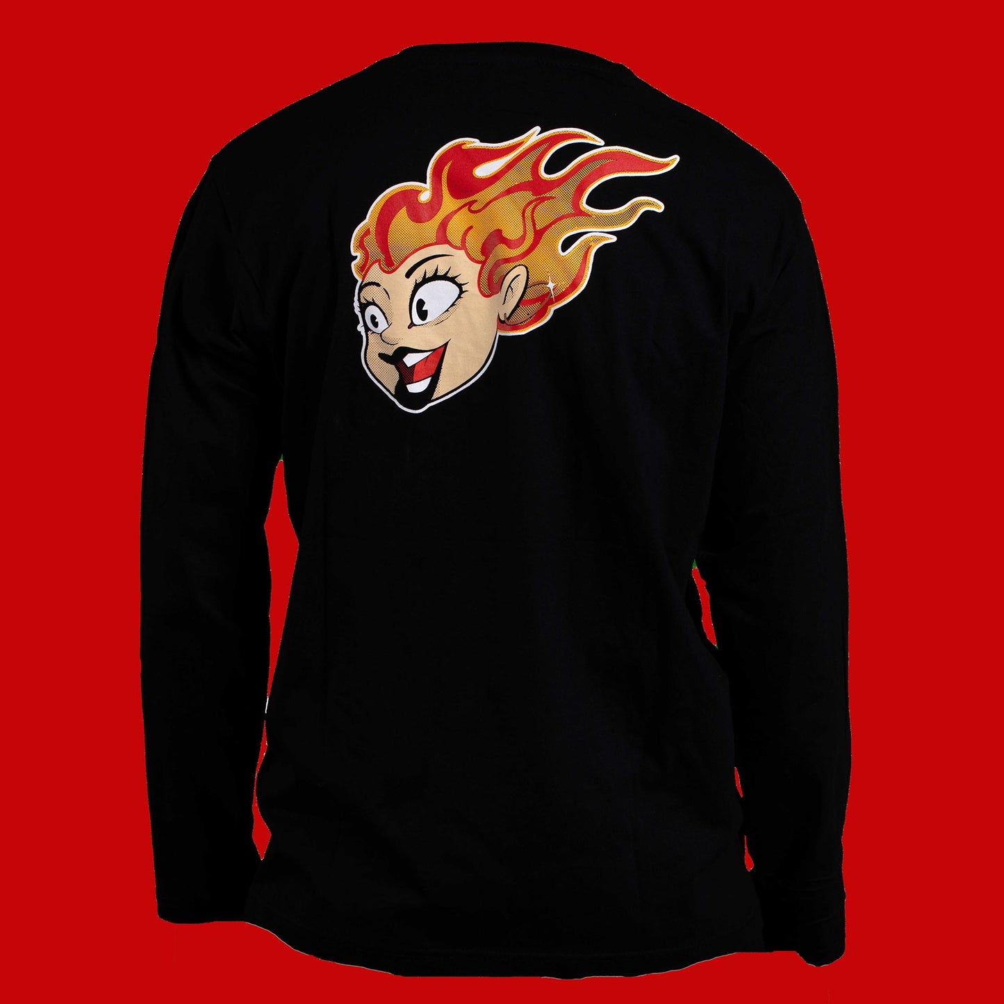 Crispy Flames | Long Sleeve Black